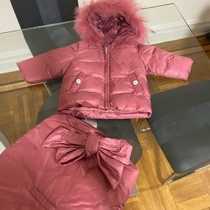 2 piece jacket , snow suit baby girl